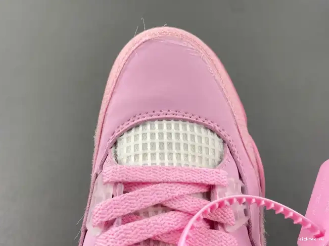 Cheap Kickmax X OFF-WHITE JORDAN PINK 4 0516